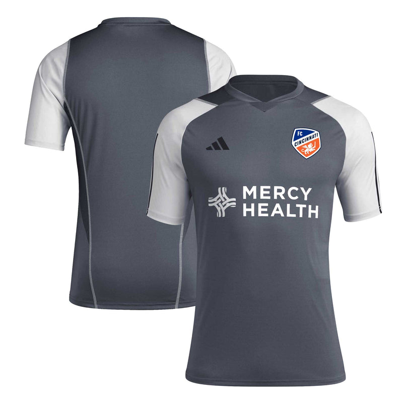 FC Cincinnati adidas 2024 AEROREADY Training Jersey - Gray