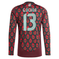 Guillermo Ochoa Mexico National Team adidas 2024 Home Player Long Sleeve Jersey - Burgundy