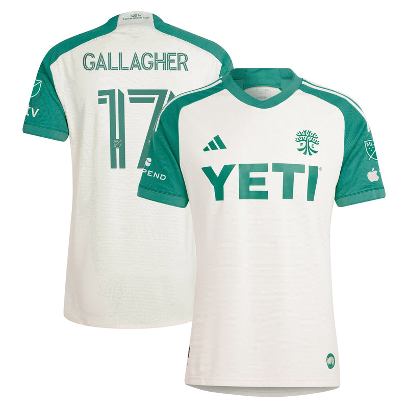 Jon Gallagher Austin FC adidas 2024 The Armadillo Kit Player Jersey – Tan