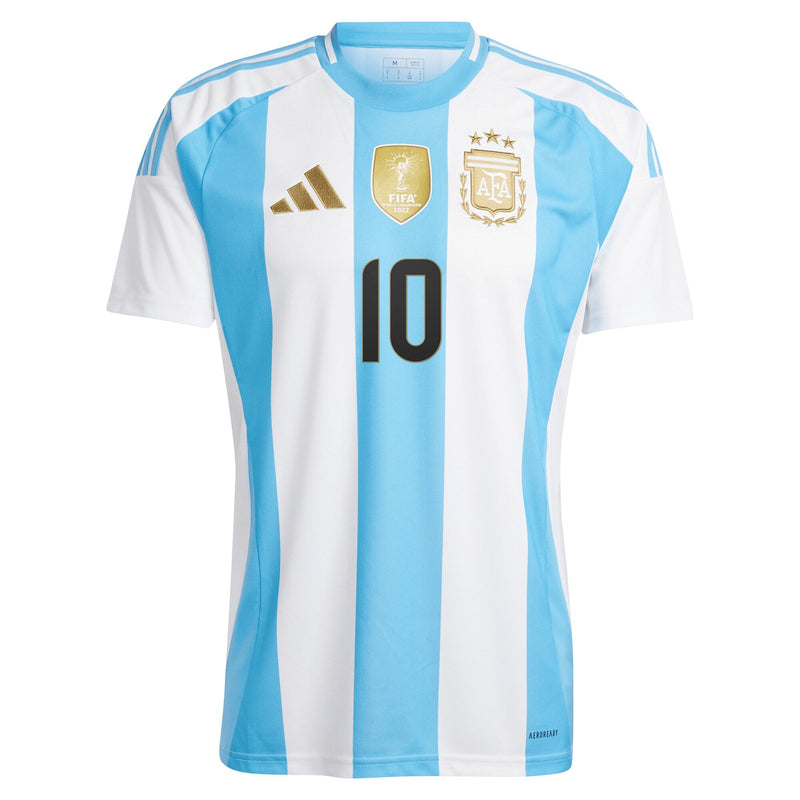 Lionel Messi Argentina National Team adidas 2024 Home Player Jersey - White