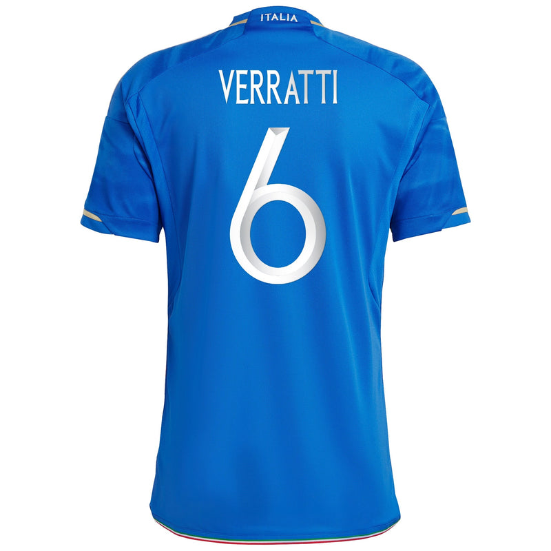 Marco Verratti Italy National Team adidas 2023 Home  Jersey - Blue