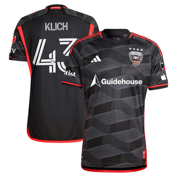 Mateusz Klich D.C. United adidas 2024 The Icon Kit Player Jersey – Black