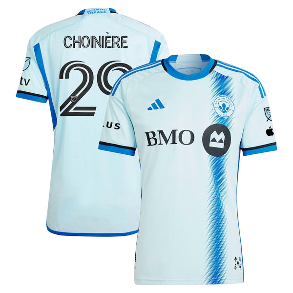 Mathieu Choinière CF Montreal adidas 2024 La Main  Player Jersey – Light Blue