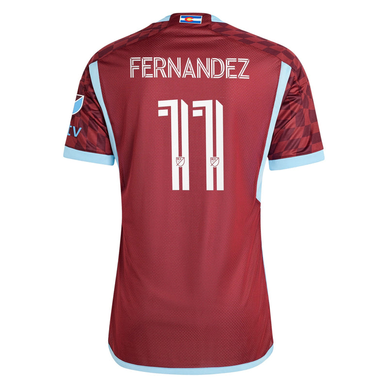 Omir Fernandez Colorado Rapids adidas 2024 One Flag Kit  Player Jersey - Burgundy