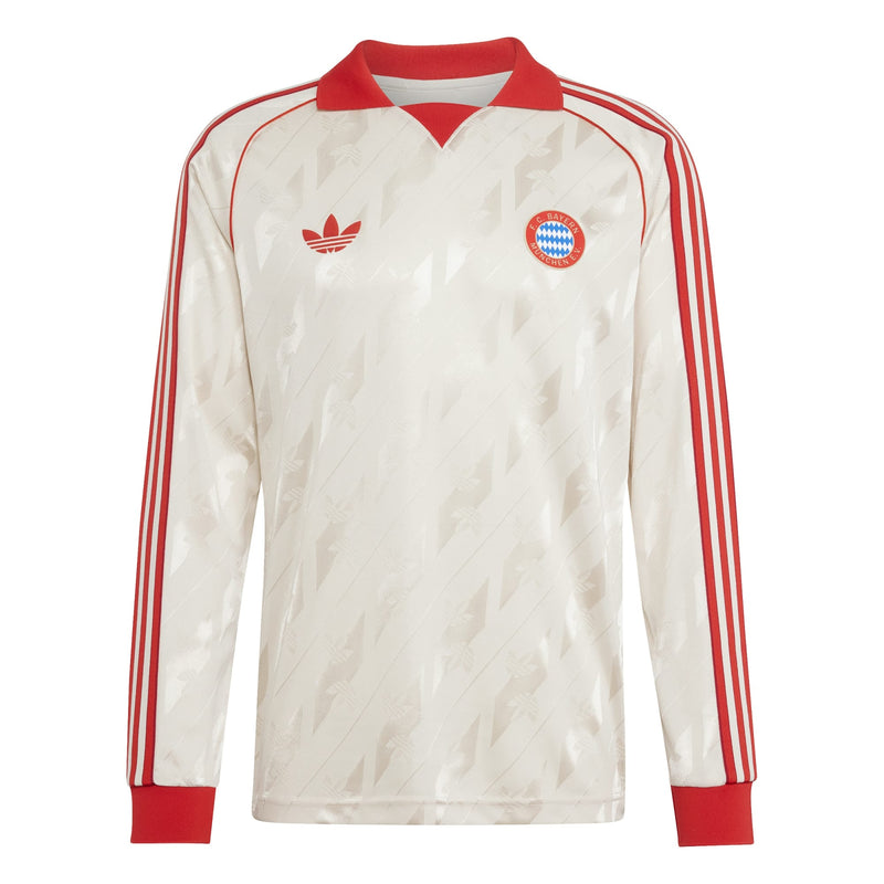 Bayern Munich adidas Originals Lifestyler Long Sleeve Jersey - Cream