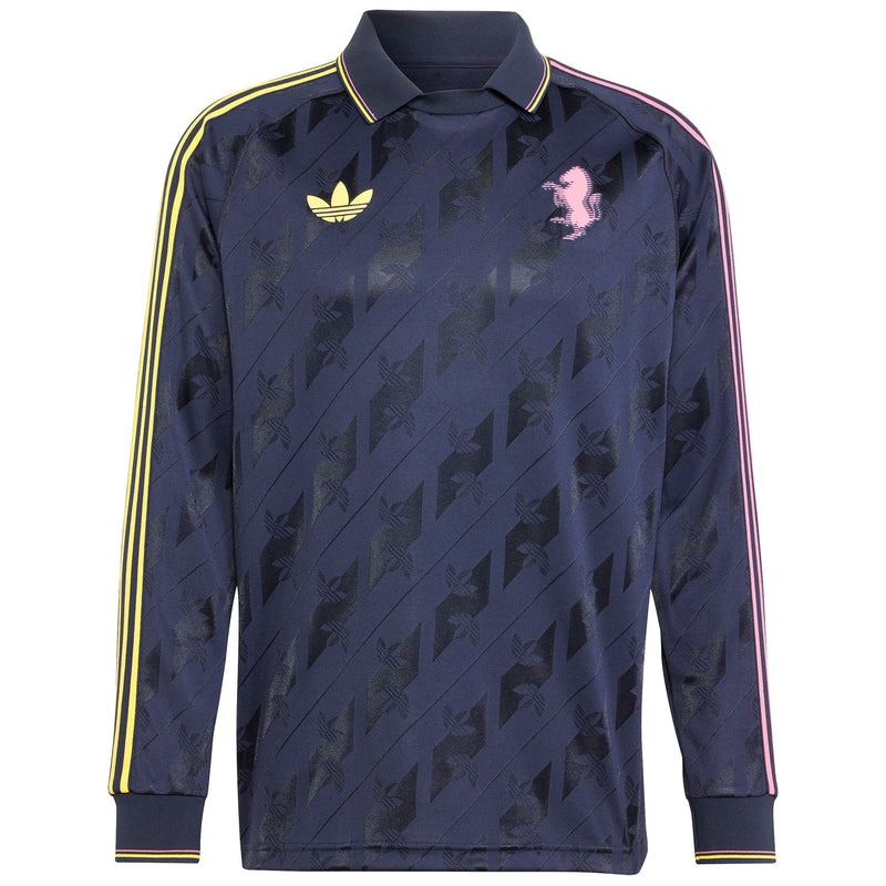 Juventus adidas Originals Lifestyler Long Sleeve Fashion Jersey - Navy