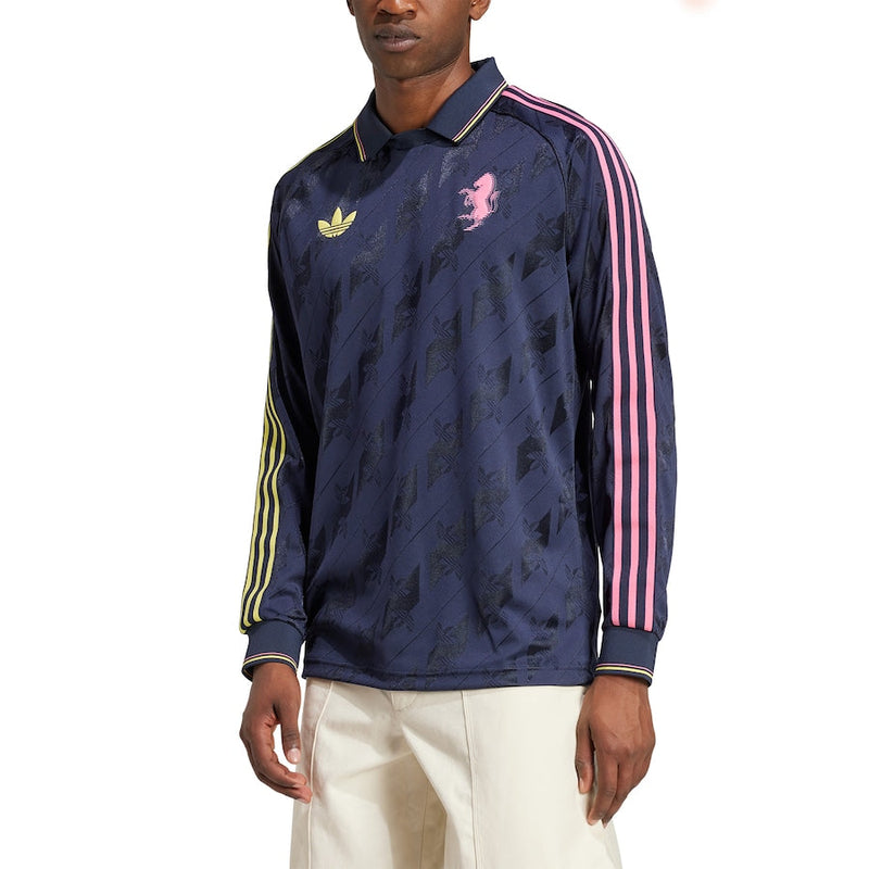 Juventus adidas Originals Lifestyler Long Sleeve Fashion Jersey - Navy