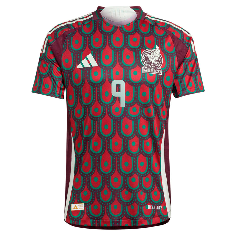 Raul Jimenez Mexico National Team adidas 2024 Home Player Jersey - Burgundy