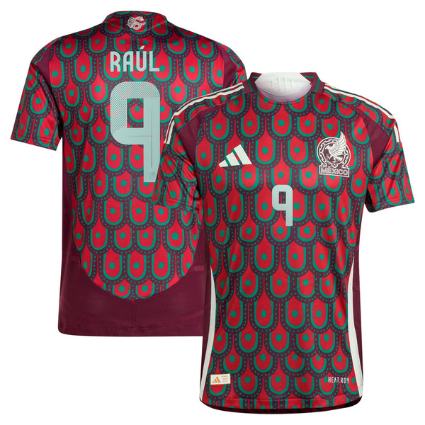 Raul Jimenez Mexico National Team adidas 2024 Home Player Jersey - Burgundy