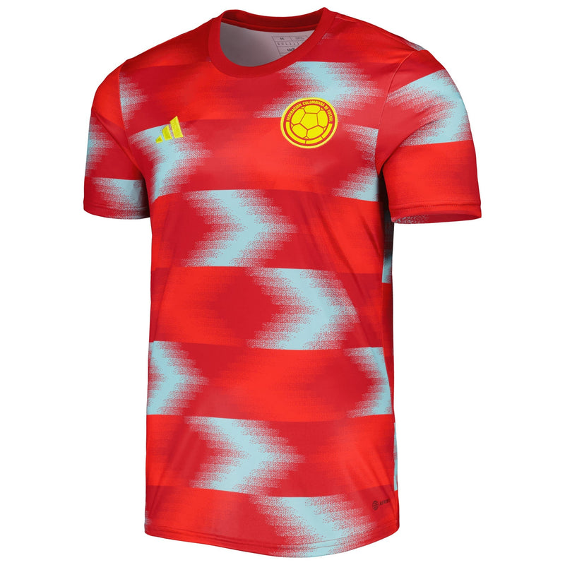 Colombia National Team adidas 2022 Pre-Match Top - Red