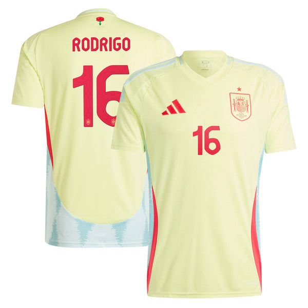 Rodrigo Spain National Team adidas 2024 Away Jersey - Yellow