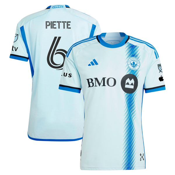 Samuel Piette CF Montreal adidas 2024 La Main Player Jersey – Light Blue