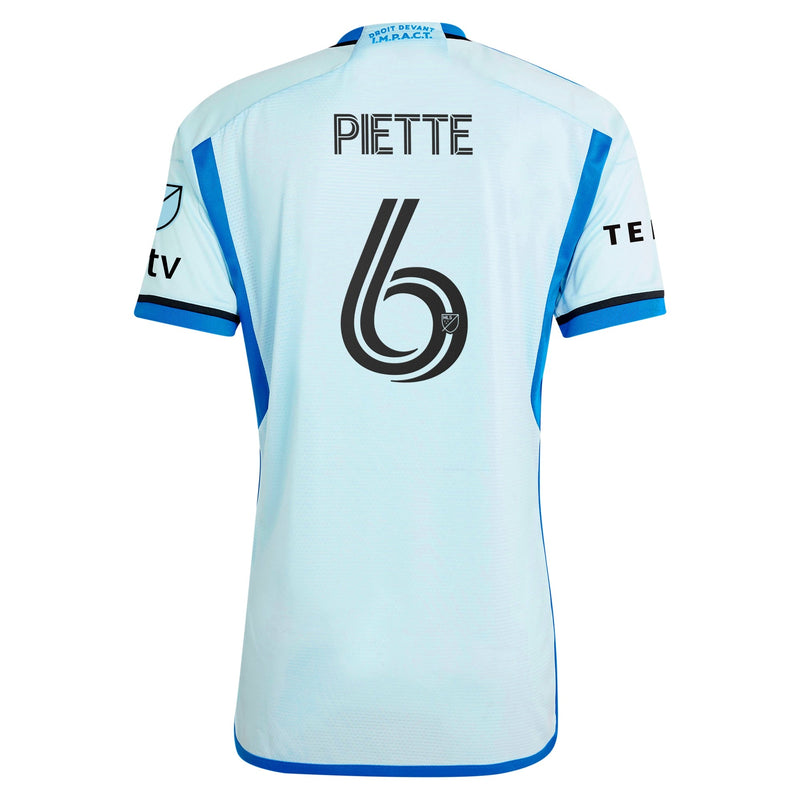 Samuel Piette CF Montreal adidas 2024 La Main Player Jersey – Light Blue