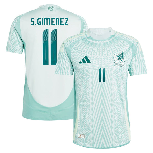 Santiago Giménez Mexico National Team adidas 2024 Away Player Jersey - Green