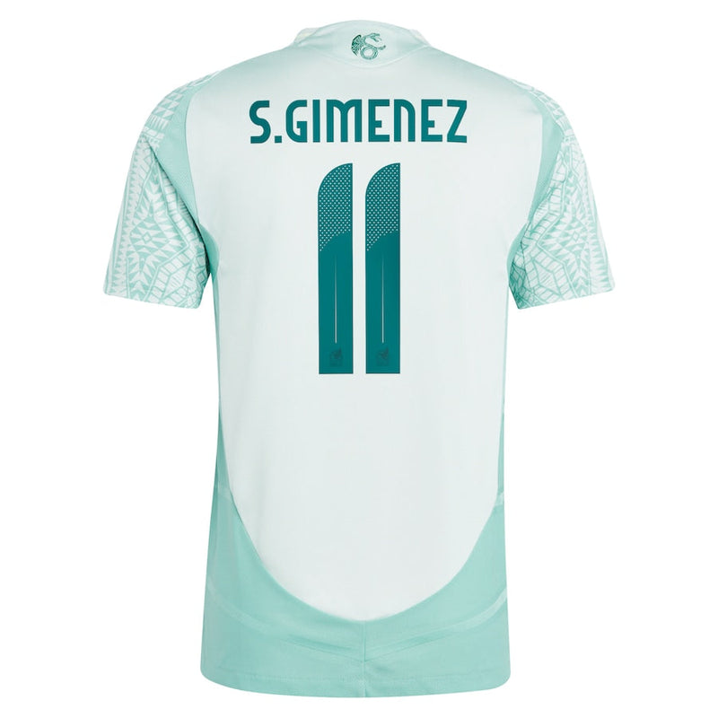 Santiago Giménez Mexico National Team adidas 2024 Away Player Jersey - Green