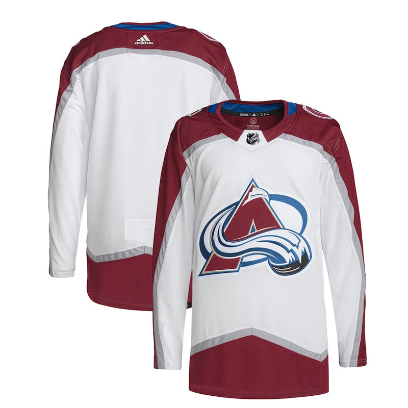 Colorado Avalanche adidas Away Primegreen Jersey – White