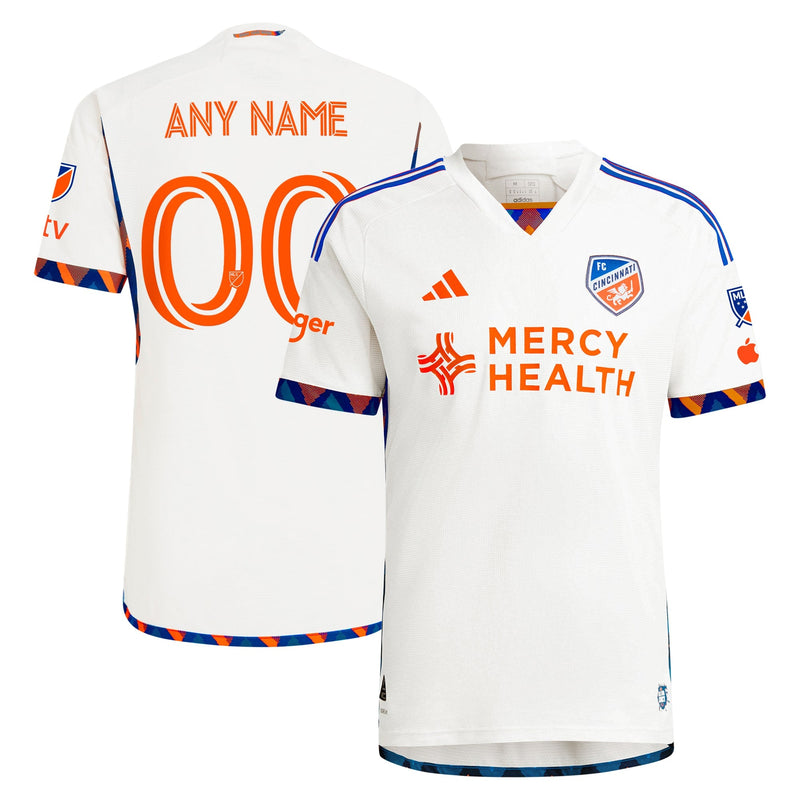 FC Cincinnati adidas 2024 The Canvas Kit Custom Shirt - White