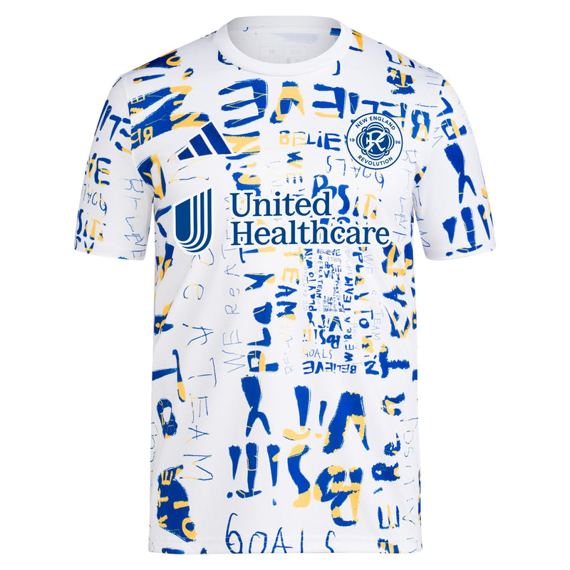 New England Revolution adidas 2024 MLS Kick Childhood Cancer Pre-Match Top - White