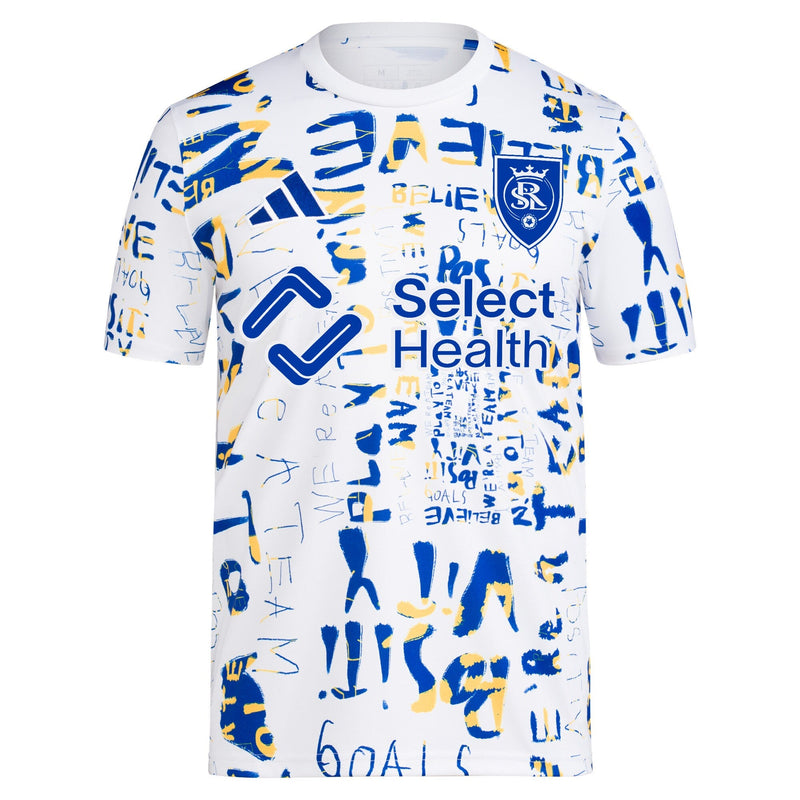 Real Salt Lake adidas 2024 MLS Kick Childhood Cancer Pre-Match Top - White