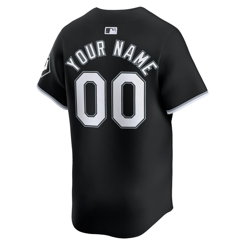 Chicago White Sox Nike Alternate Limited Custom Jersey – Black