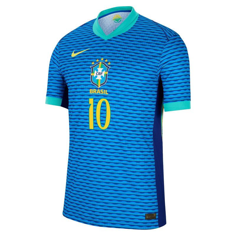 Neymar Jr. Brazil National Team Nike 2024 Away Match Player Jersey – Blue