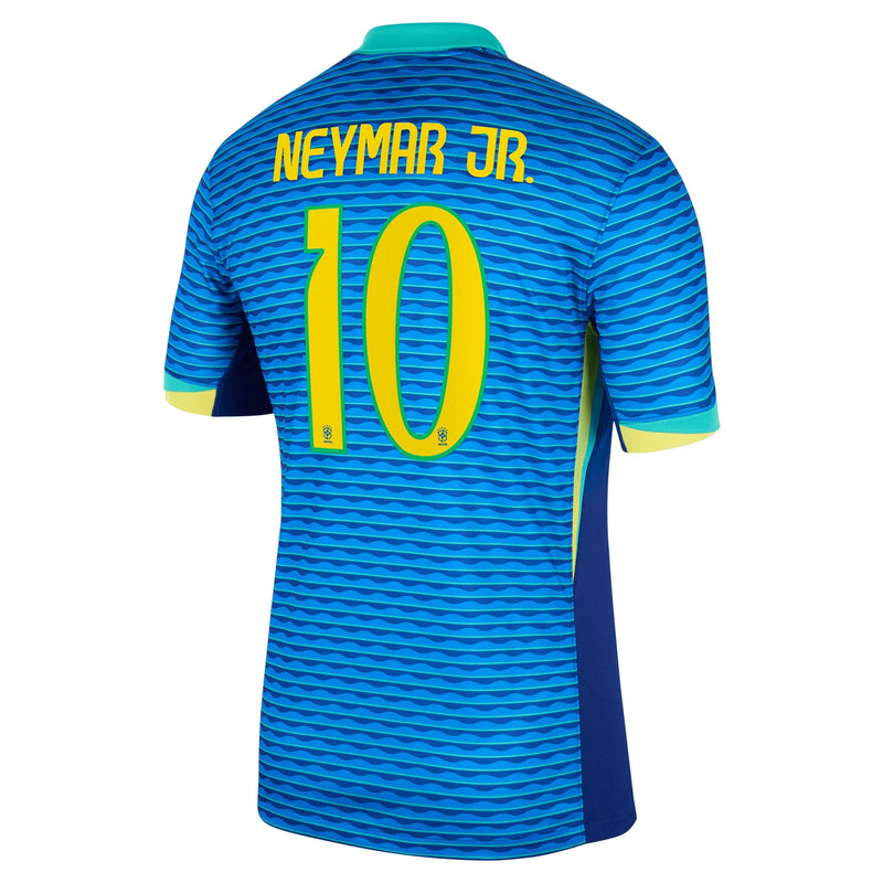 Neymar Jr. Brazil National Team Nike 2024 Away Stadium Player Jersey – Blue