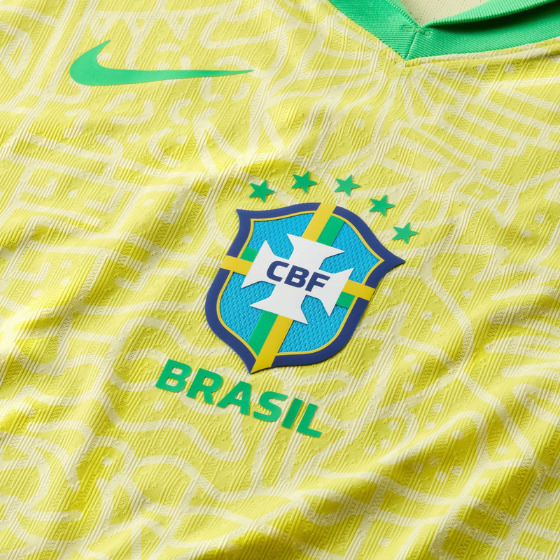 Neymar Jr. Brazil National Team Nike 2024 Home Match Player Jersey – Yellow