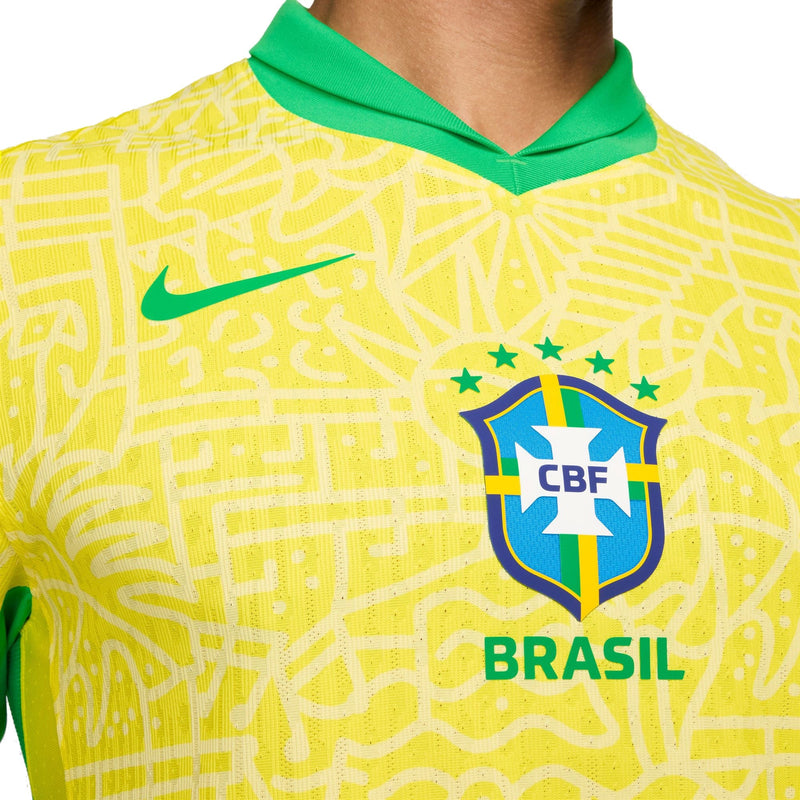 Neymar Jr. Brazil National Team Nike 2024 Home Match Player Jersey – Yellow