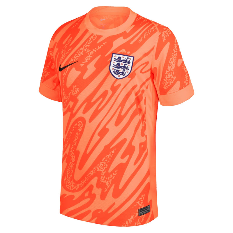 England National Team Nike 2024 Goalkeeper Stadium Jersey - Orange