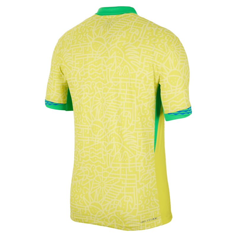 Brazil National Team Nike 2024 Home Match Custom Jersey – Yellow