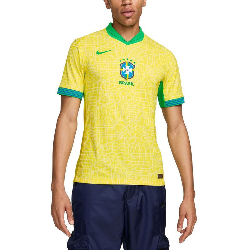 Brazil National Team Nike 2024 Home Match Jersey – Yellow