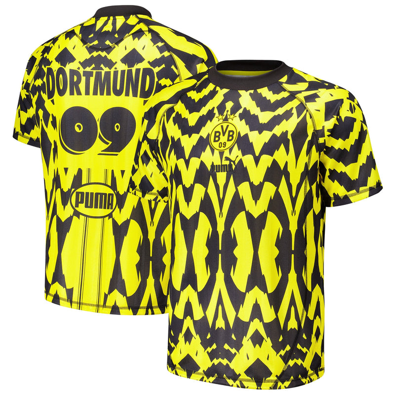 Borussia Dortmund Puma Statement Retro Jersey - Yellow