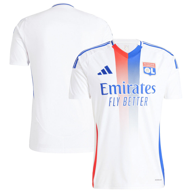 Olympique Lyon adidas Home 2024/25 Custom Jersey - White