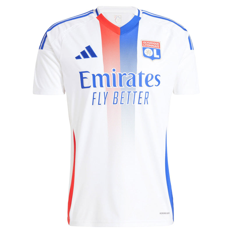 Olympique Lyon adidas Home 2024/25 Custom Jersey - White