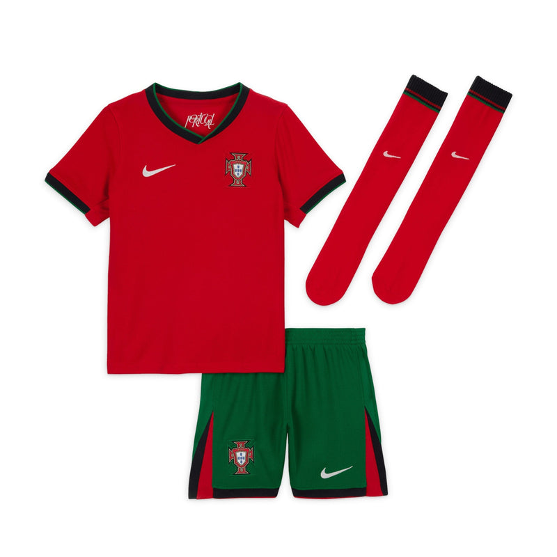 Portugal Nike Home  2024/25 - Little Kids Custom Jersey - Red