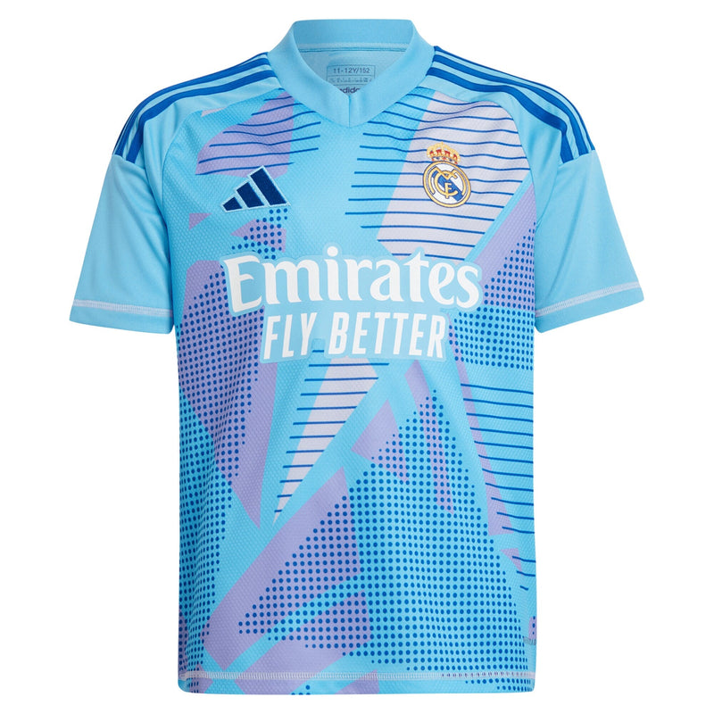 Real Madrid adidas Home Goalkeeper 2024/25 - Kids Custom Jersey - Blue