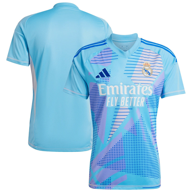 Real Madrid adidas Home Goalkeeper 2024/25 Custom Jersey - Blue