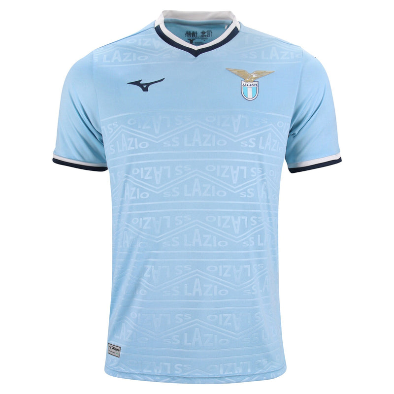 S. S. Lazio Mizuno Home Shirt 2024-25 Custom Jersey - Blue