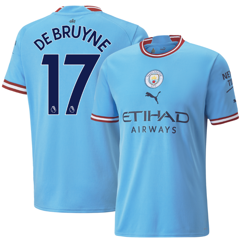 DE BRUYNE 17 Manchester City Home Shirt 2023