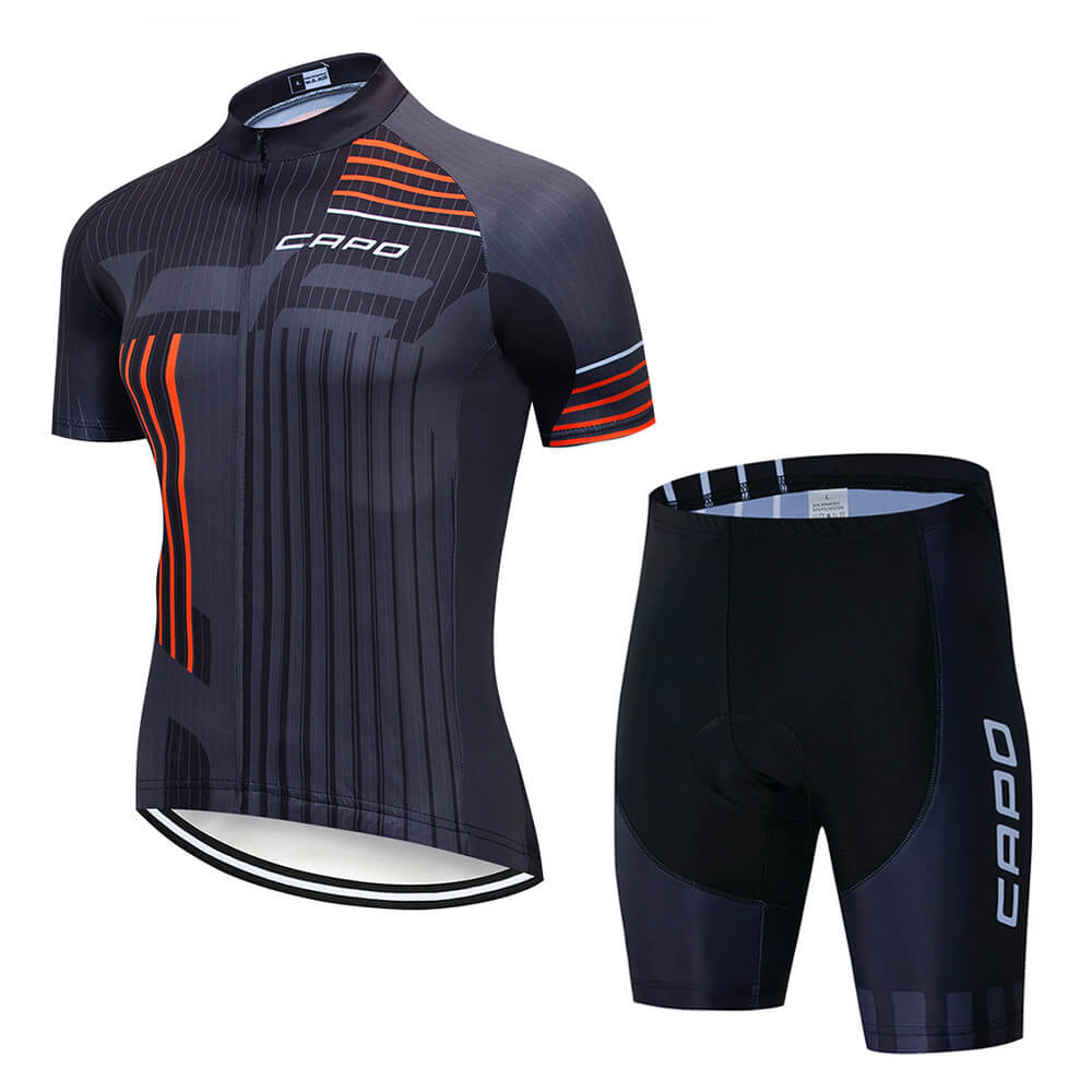 Cycling Clothing Set Wear Mountain Short Sleeve Black