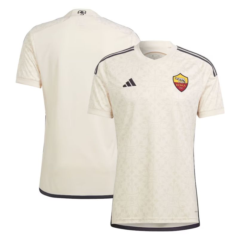 AS Roma Shirt 2023/24 Away Custom Jersey - Cream