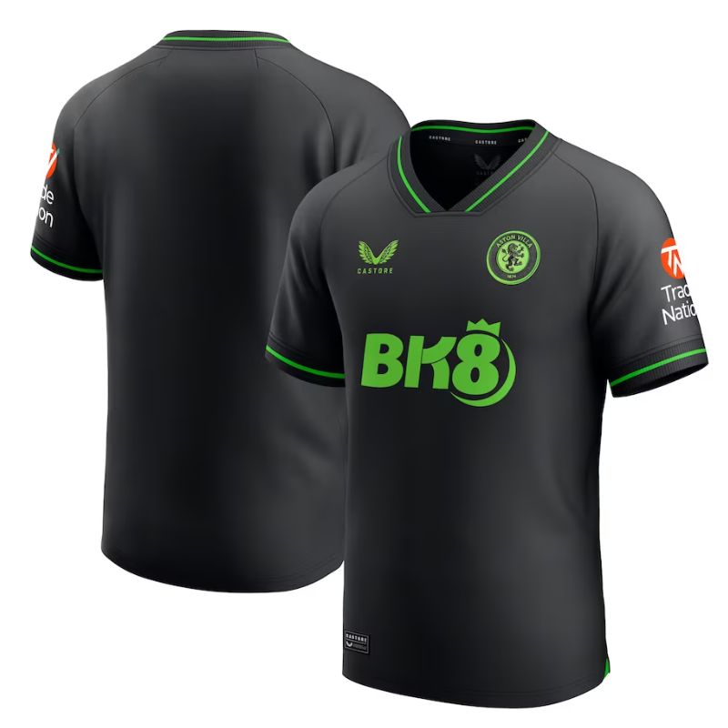 Aston Villa Home Goalkeeper Shirt 2023-24 Custom Jersey - Black