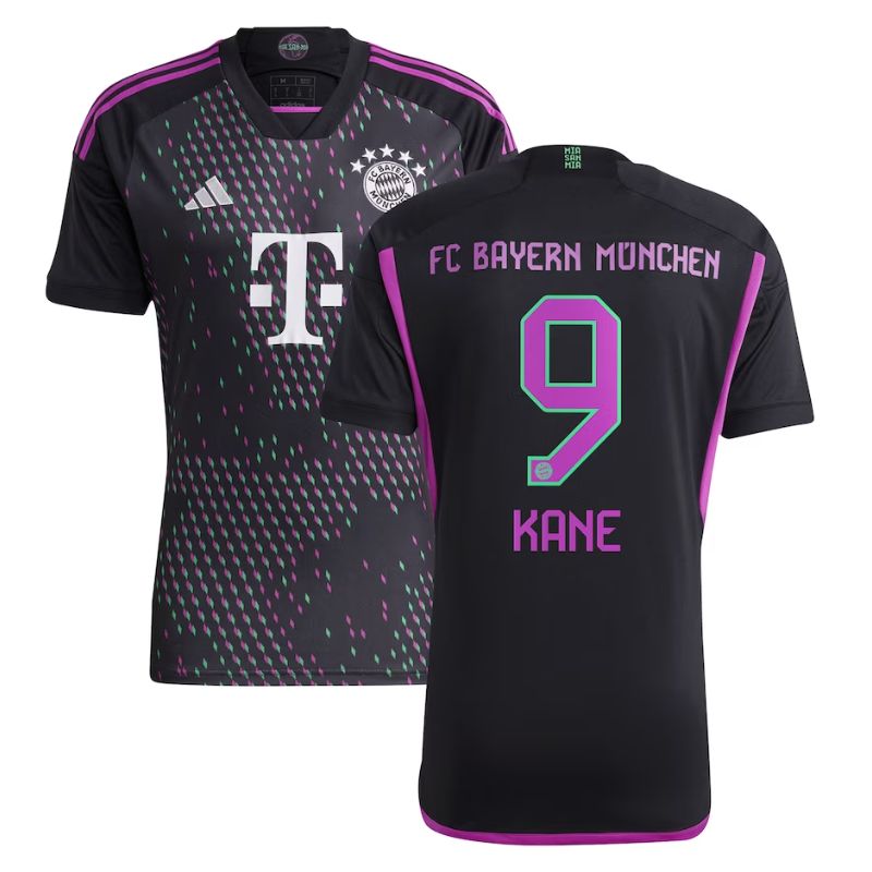 FC Bayern Away Shirt 2023-24 - Harry Kane 9 Player Jersey - Black