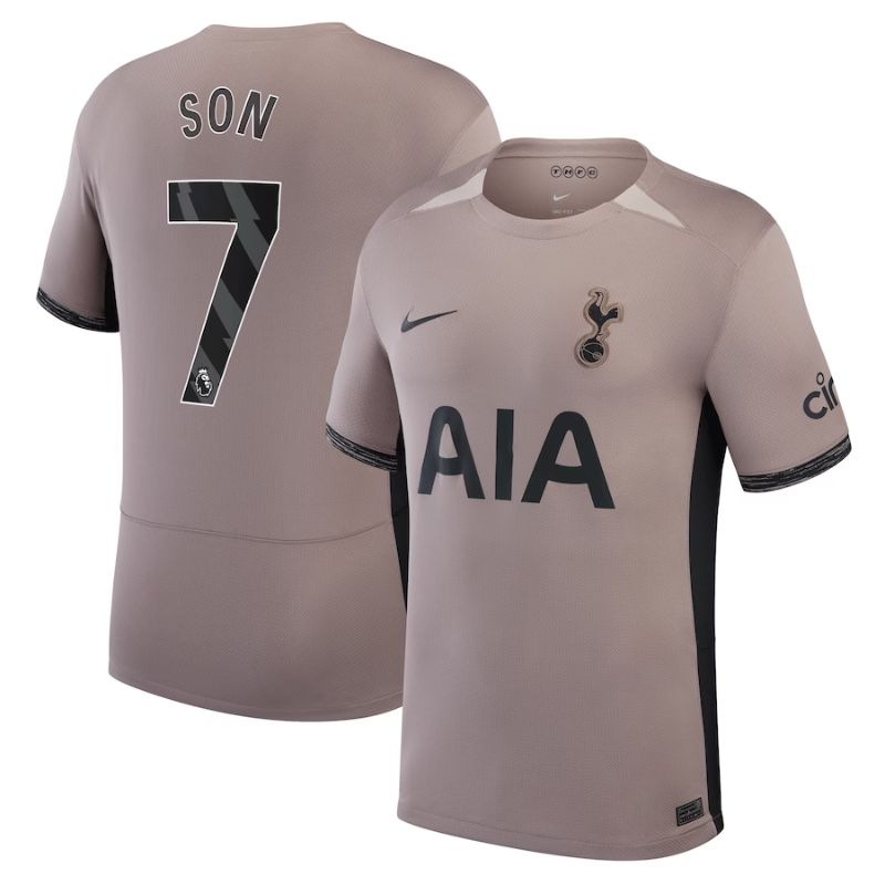 Son Heung-Min Tottenham Hotspur 202324 Third Player Jersey – Tan